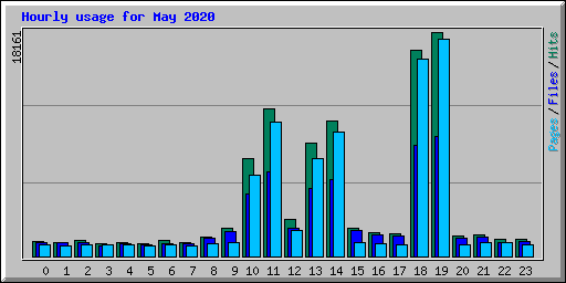 Hourly usage for May 2020