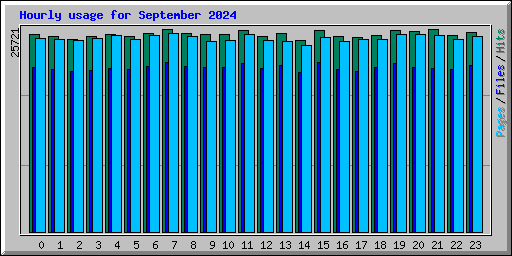 Hourly usage for September 2024