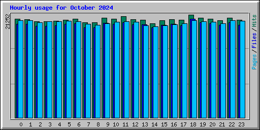 Hourly usage for October 2024