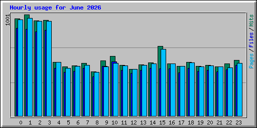 Hourly usage for June 2026